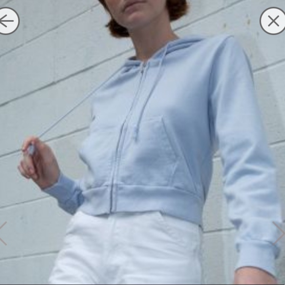 ISO BRANDY CROP CRYSTAL HOODIE